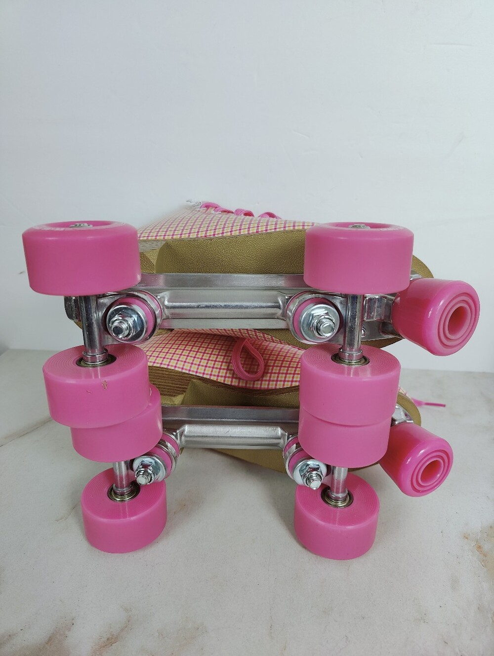 Impala Women's Quad Roller Skates Pink Tartan, Sz 8 - Picture 5 of 14